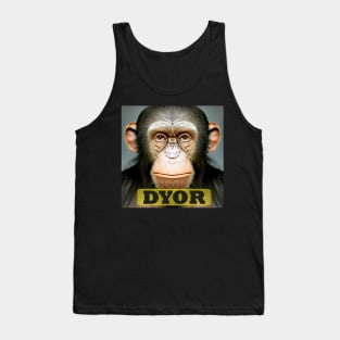 DYOR Funny Monkey Humorous Apes Animals Tank Top